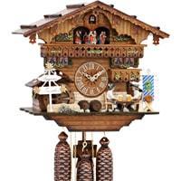 Cuckoo Clock - Sternreiter Bavarian Chalet Black Forest Mechanical Cuckoo Clock #8389