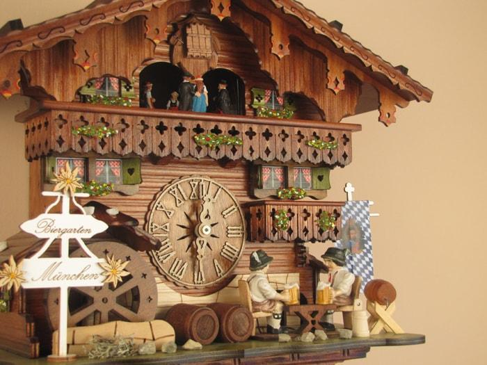 Cuckoo Clock - Sternreiter Bavarian Chalet Black Forest Mechanical Cuckoo Clock #8389