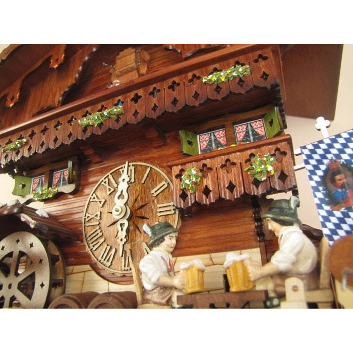 Sternreiter Bavarian Chalet Black Forest Mechanical Cuckoo Clock #8389