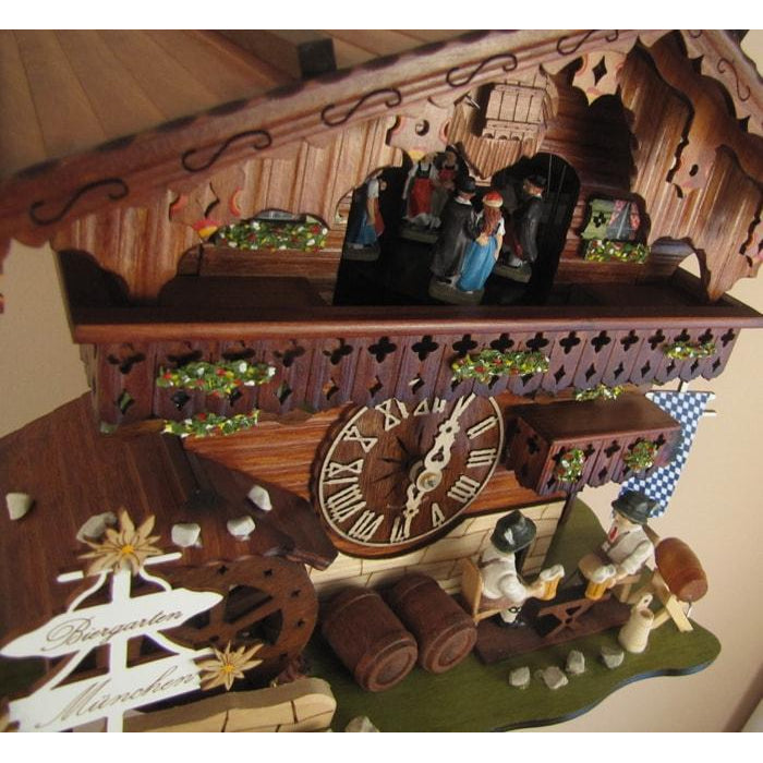 Sternreiter Bavarian Chalet Black Forest Mechanical Cuckoo Clock #8389