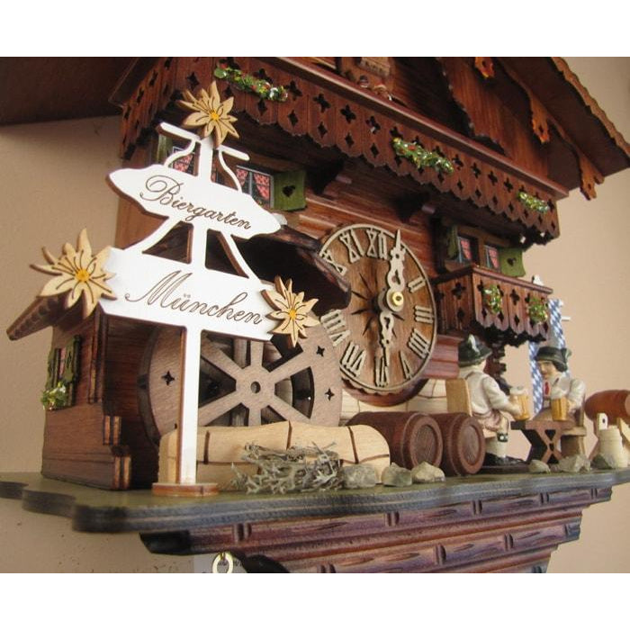 Sternreiter Bavarian Chalet Black Forest Mechanical Cuckoo Clock #8389