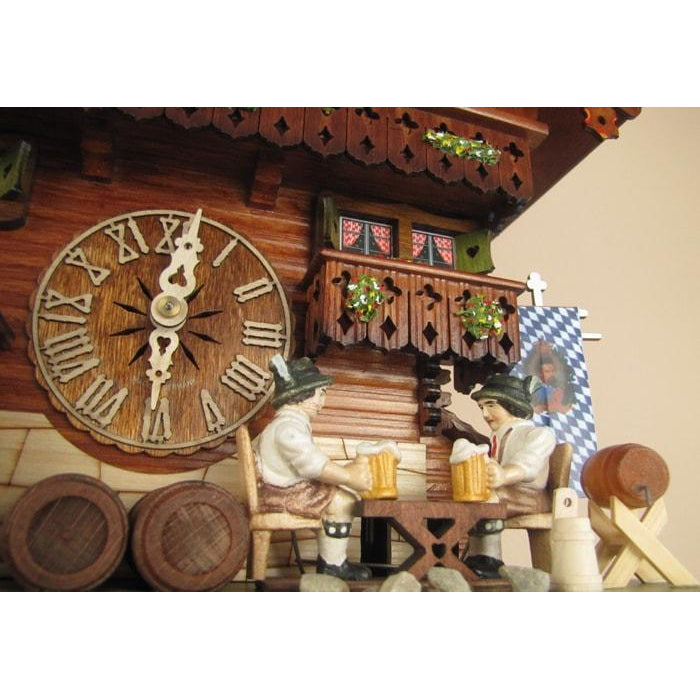 Sternreiter Bavarian Chalet Black Forest Mechanical Cuckoo Clock #8389