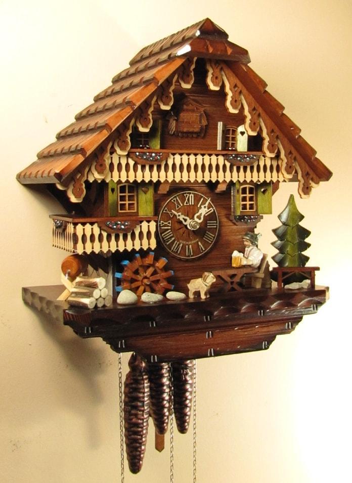 Cuckoo Clock - Sternreiter Beer Drinker Black Forest Mechanical Cuckoo Clock #1318