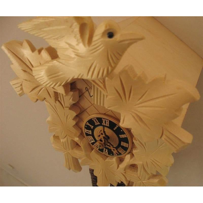 Sternreiter Bird and Leaf Black Forest Mechanical Cuckoo Clock #1200N