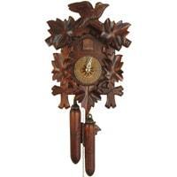 Cuckoo Clock - Sternreiter Bird And Leaf Black Forest Mechanical Cuckoo Clock #1200S