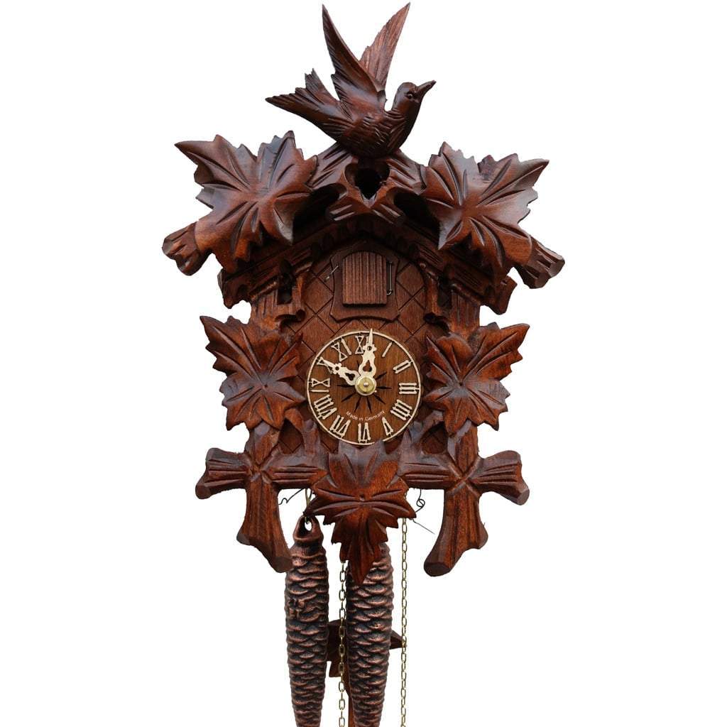 Cuckoo Clock - Sternreiter Bird And Leaf Black Forest Mechanical Cuckoo Clock #1209