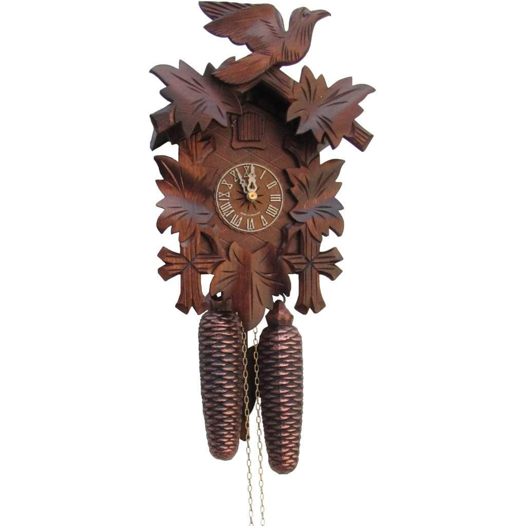Cuckoo Clock - Sternreiter Bird And Leaf Black Forest Mechanical Cuckoo Clock #8200