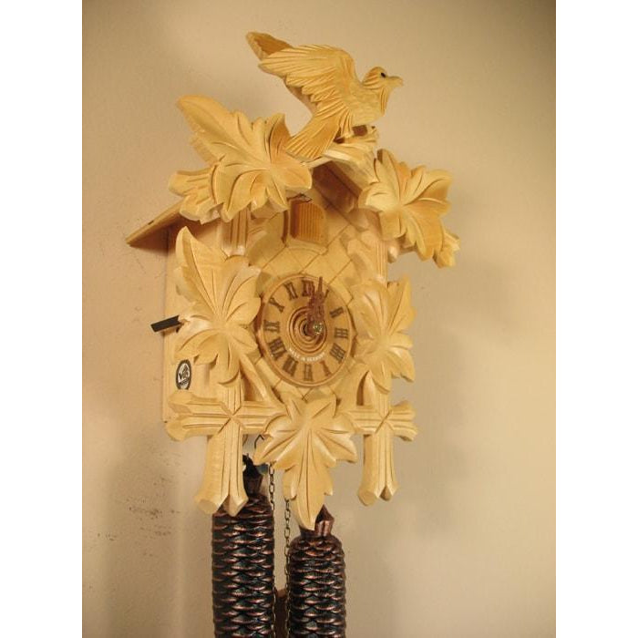 Sternreiter Bird and Leaf Black Forest Mechanical Cuckoo Clock #8200N*