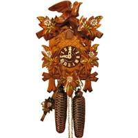Cuckoo Clock - Sternreiter Bird And Leaf Black Forest Mechanical Cuckoo Clock #8200P