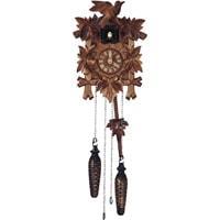 Sternreiter Bird and Leaf Black Forest Quartz Cuckoo Clock #40QM