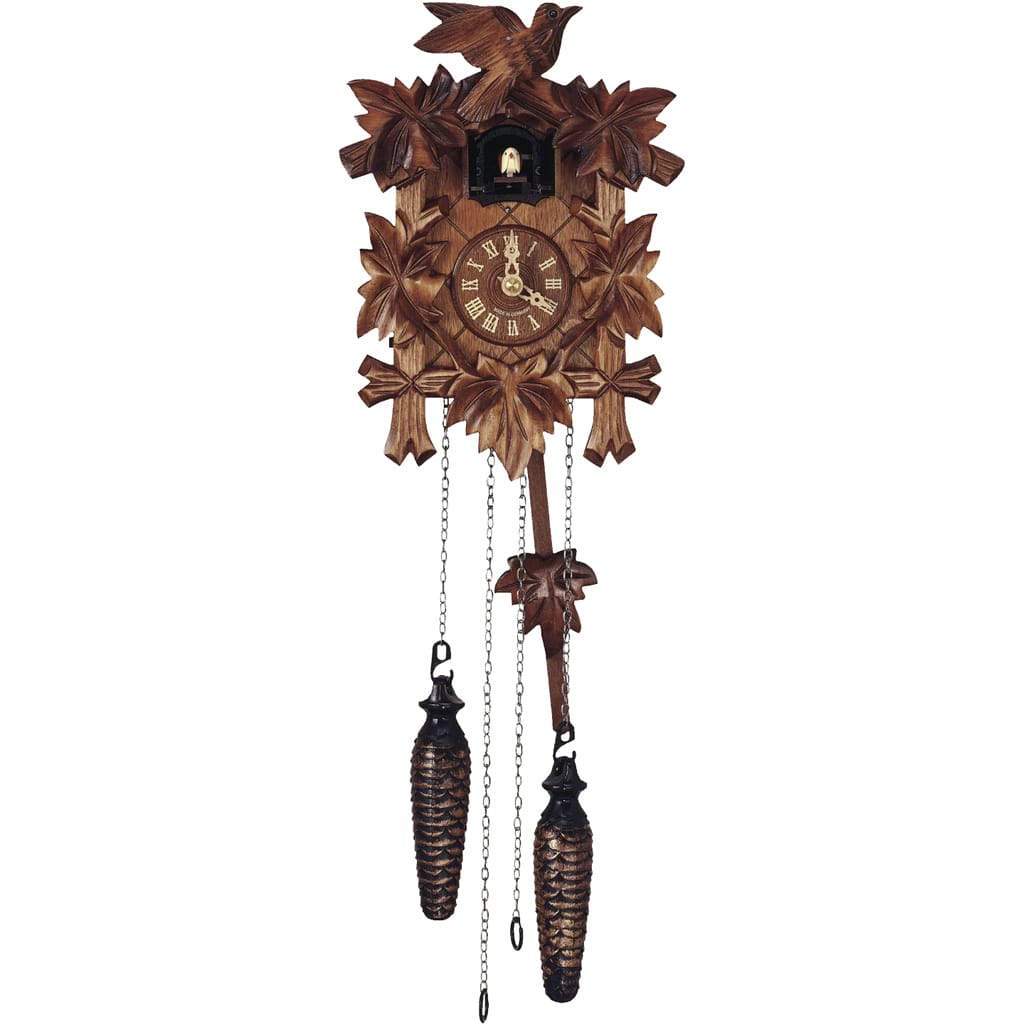 Cuckoo Clock - Sternreiter Bird And Leaf Black Forest Quartz Cuckoo Clock #40QM