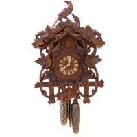 Cuckoo Clock - Sternreiter Hummingbirds Black Forest Mechanical Cuckoo Clock #8232