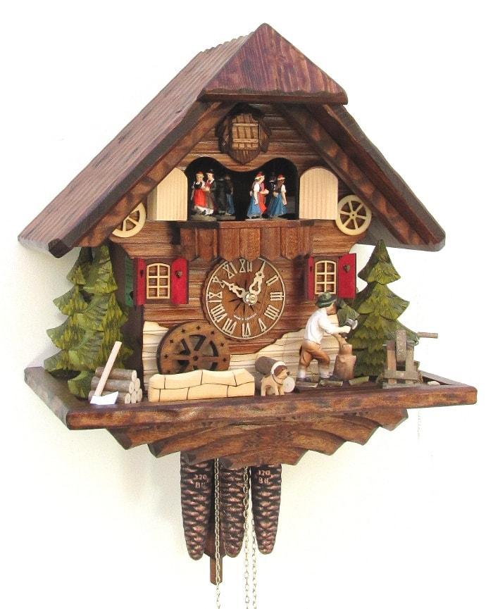Cuckoo Clock - Sternreiter Kissing Couple Black Forest Mechanical Cuckoo Clock #1315