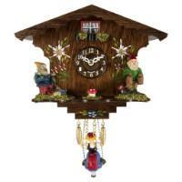Cuckoo Clock - Trenkle Uhren ANNALIESSE Black Forest Swinging Girl Clock #56000 Sold By Hermle