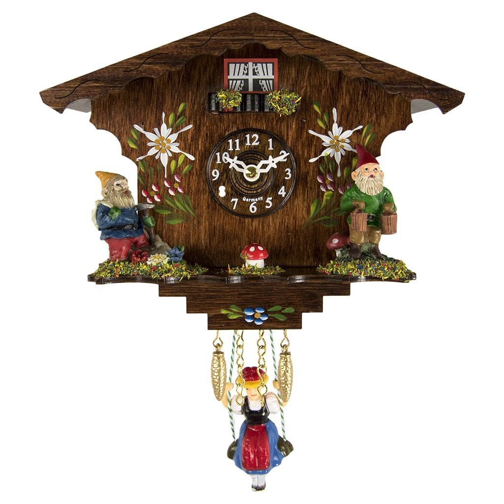Cuckoo Clock - Trenkle Uhren ANNALIESSE Black Forest Swinging Girl Clock #56000 Sold By Hermle