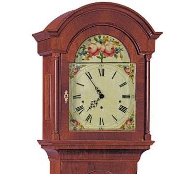 Floor Clock / Grandfather Clock - Kieninger 0105-31-05 Snowden Floor Clock, Triple Chimes, 8-Day, Mahogany