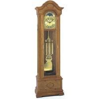Kieninger 0107-11-01 Grandfather Clock, Triple Chimes, 12-Rod Gong, Oak
