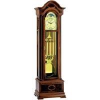 Floor Clock / Grandfather Clock - Kieninger 0107-23-02 Grandfather Clock, Triple Chimes, 9 Tubular Bells, Walnut