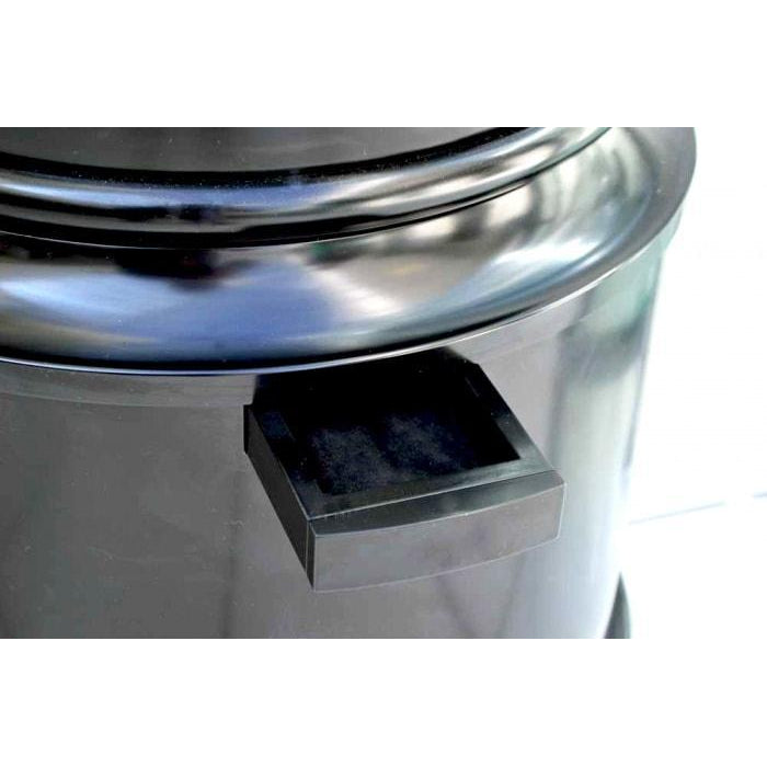Kieninger Hoffburg 0111 Curved Glass Floor Clock in Black Piano, Limited Edition