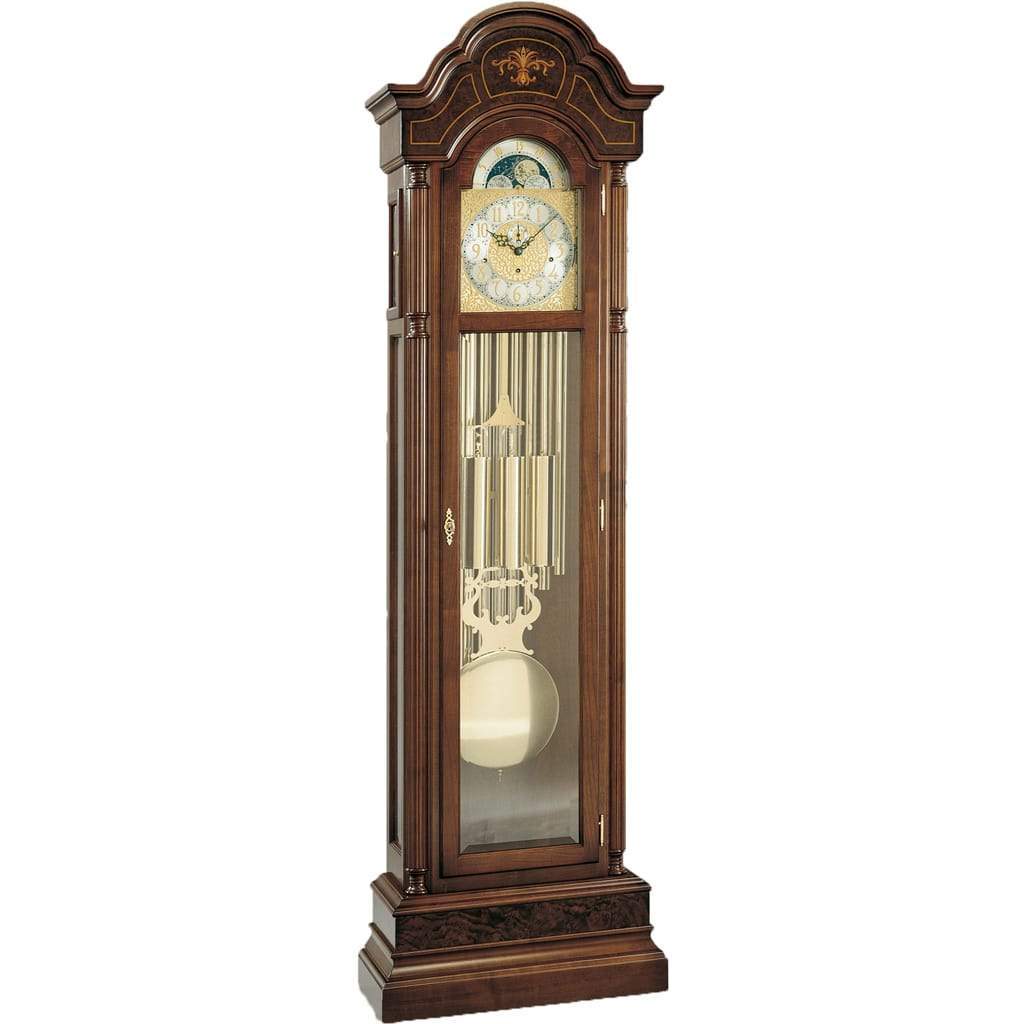Floor Clock / Grandfather Clock - Kieninger 0117-82 -02 Grandfather Clock, Tubular Triple Chimes, 8-Day, Walnut