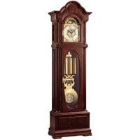 Kieninger 0129-23-01 Floor Clock, Traditional, Oval Glass, Sculpted Dial and Pendulum, Triple Chime
