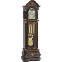 Floor Clock / Grandfather Clock - Kieninger 0138-82-03 Floor Clock, Traditional, Inlay, Triple Chime, Tubular Chime Bells