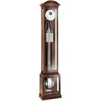 Floor Clock / Grandfather Clock - Kieninger 0142-22-02 Josephine Floor Regulator Clock, Westminster Chimes, Walnut & Mother Of Pearl
