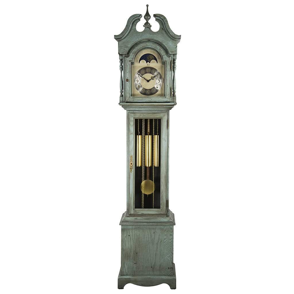 Grandfather Clock - Hermle ALEXANDRIA Grandmother Clock 010890LB0451, Antique Light Blue