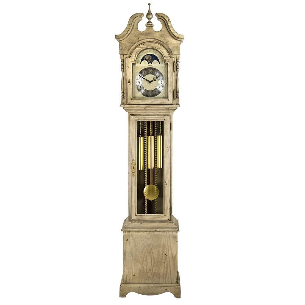 Grandfather Clock - Hermle ALEXANDRIA Grandmother Clock 010890WH0451, Distressed White Finish