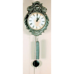 HERMLE AACHEN 17th Century Reproduction Morbier Clock,  Pewter Finish, 70823000700