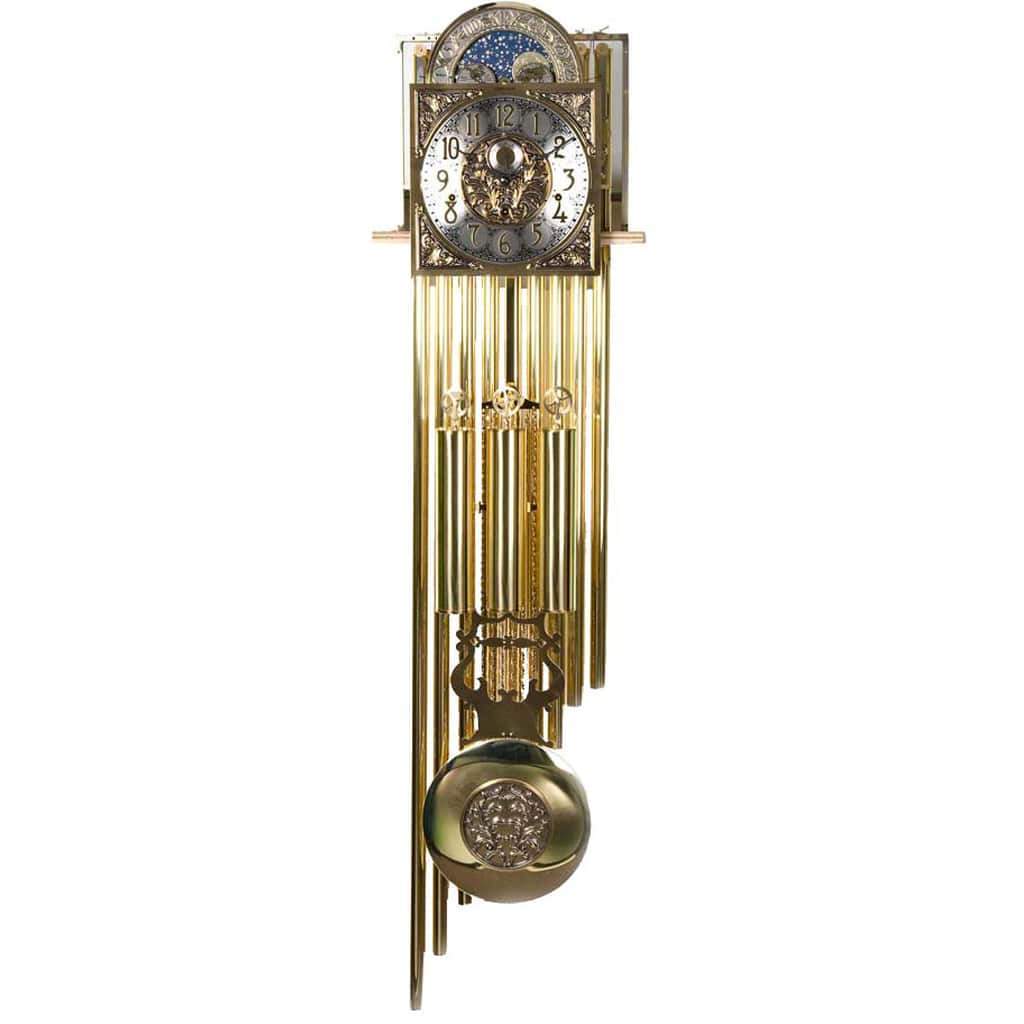 Kit - Hermle 1171 Flagship Cable-driven Tubular Movement/clockworks DIY Kit, Moon Dial,  Lyre Pendulum And Polished Weight Shells, Fillings, Hands And Hardware Model ZEMP00267