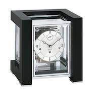 Mantel / Mantle / Table Clock - Kieninger 1266-96-03 500 Limited Edition TETRIKA DESIGN-CUBE With Triple Chimes In Black And Chrome
