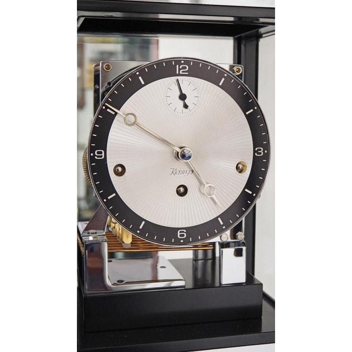 Kieninger 1267-96-02 Charleston Mantel Clock,Triple chimes, Sunbeam Dial, Black