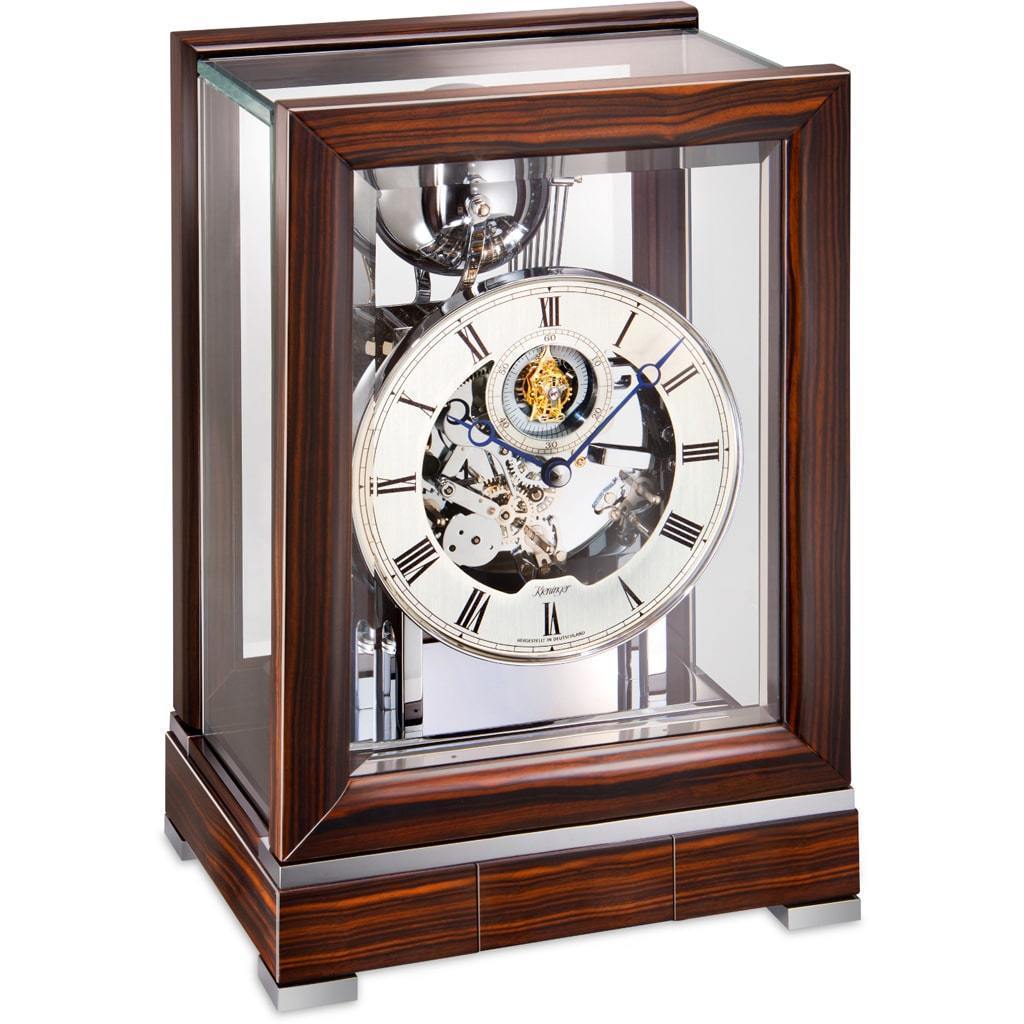 Kieninger 1713-57-01 250 Tourbillon Bells Mantel Clock, Triple