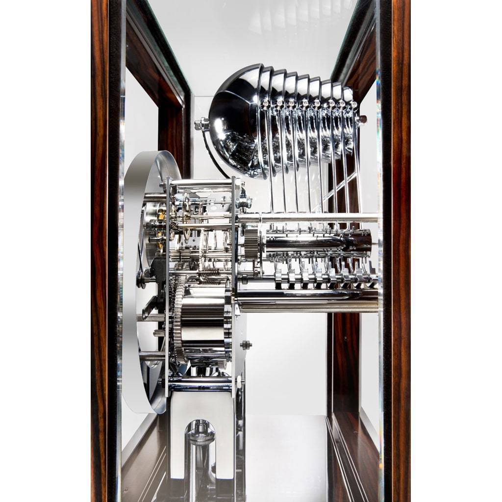 Mantel / Mantle / Table Clock - Kieninger 1713-57-01 250 Limited Edition TOURBILLON BELLS Mantel Clock With Nested Bell And Triple Chimes