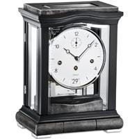 Mantel / Mantle / Table Clock - Kieninger Aurora 1293-96-01 Mantel Clock, Black Finish With Grey Veneer