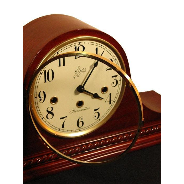 Sternreiter Brahms MM 808 119 08 Mechanical Tambour Mantel Clock, 8-Day, Cherry