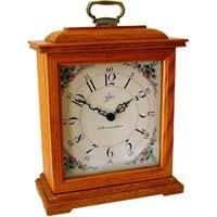 Mantel / Mantle / Table Clock - Sternreiter Sloan QM 028 372 04 Quartz Tambour Mantel Clock, Oak