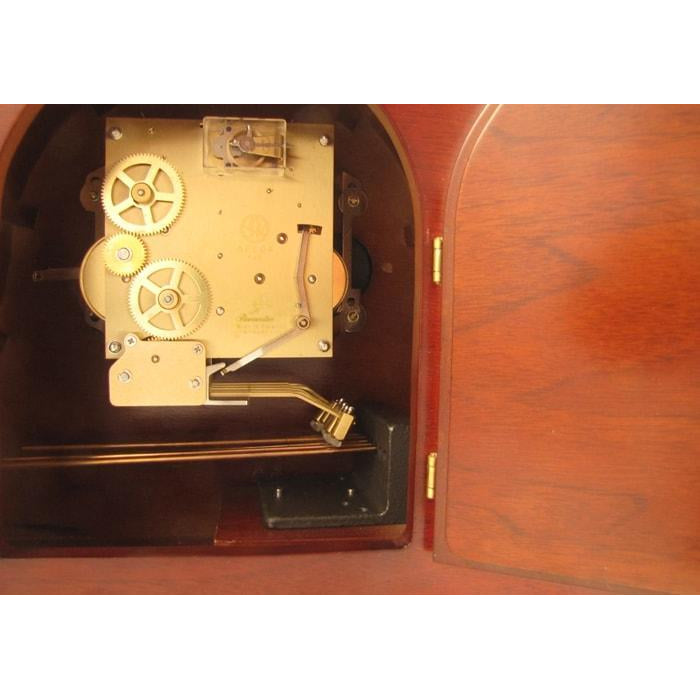 Sternreiter Tristan MM 808 126 08 Mechanical Tambour Mantel Clock, 8-Day, Cherry