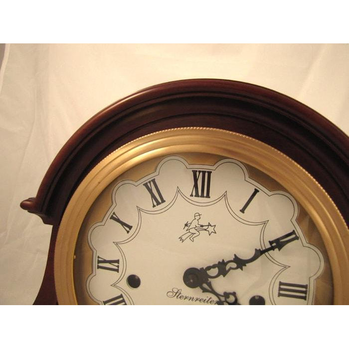 Sternreiter Tristan MM 808 126 08 Mechanical Tambour Mantel Clock, 8-Day, Cherry