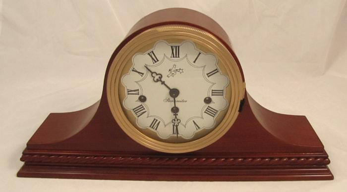 Mantel / Mantle / Table Clock - Sternreiter Verdi MM 808 120 08 Mechanical Tambour Mantel Clock, 8-Day, Cherry
