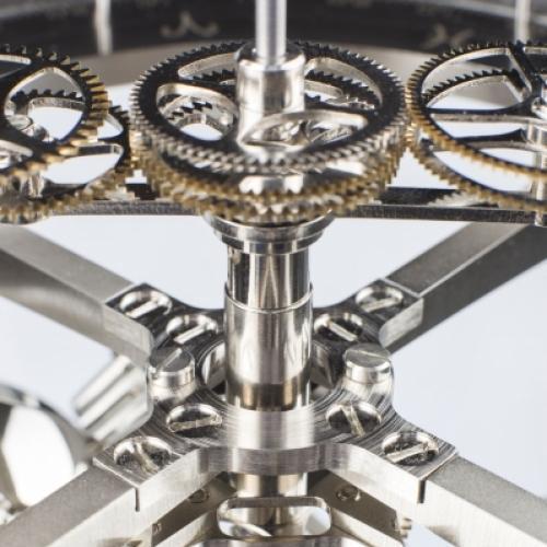 Mechanical Astronomical Clocks - Hermle ASTRO Mechanical Tellurium Table Clock 23002000352, Brass