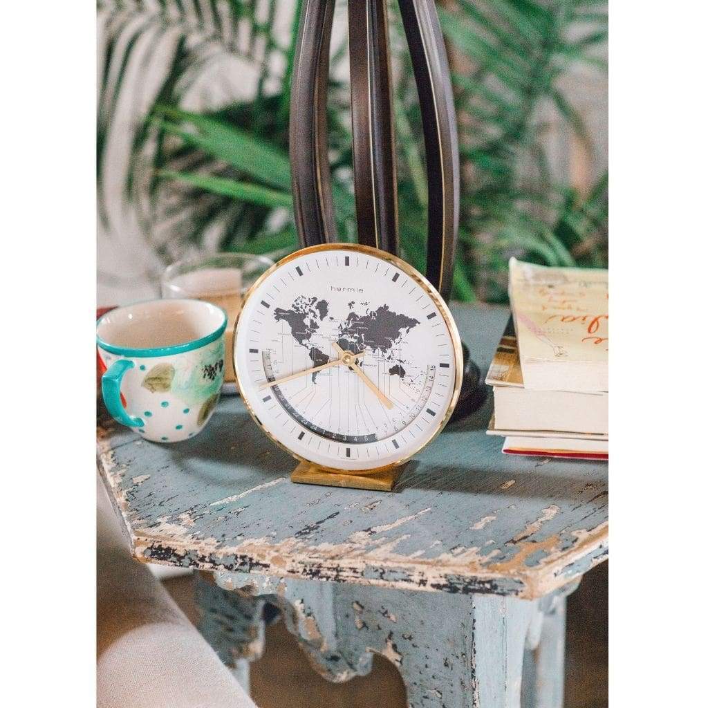 Modern Design Mantel Clocks - Hermle BUFFALO I Quartz Table / Desk Clock 22704002100