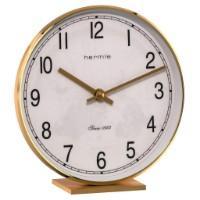 Modern Design Mantel Clocks - Hermle FREMONT Quartz Table / Desk Clock 22986002100, Brass