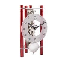 Modern Design Mantel Clocks - Hermle LAKIN Mechanical Mantel Clock 23025360721, Red / Silver Pendulum