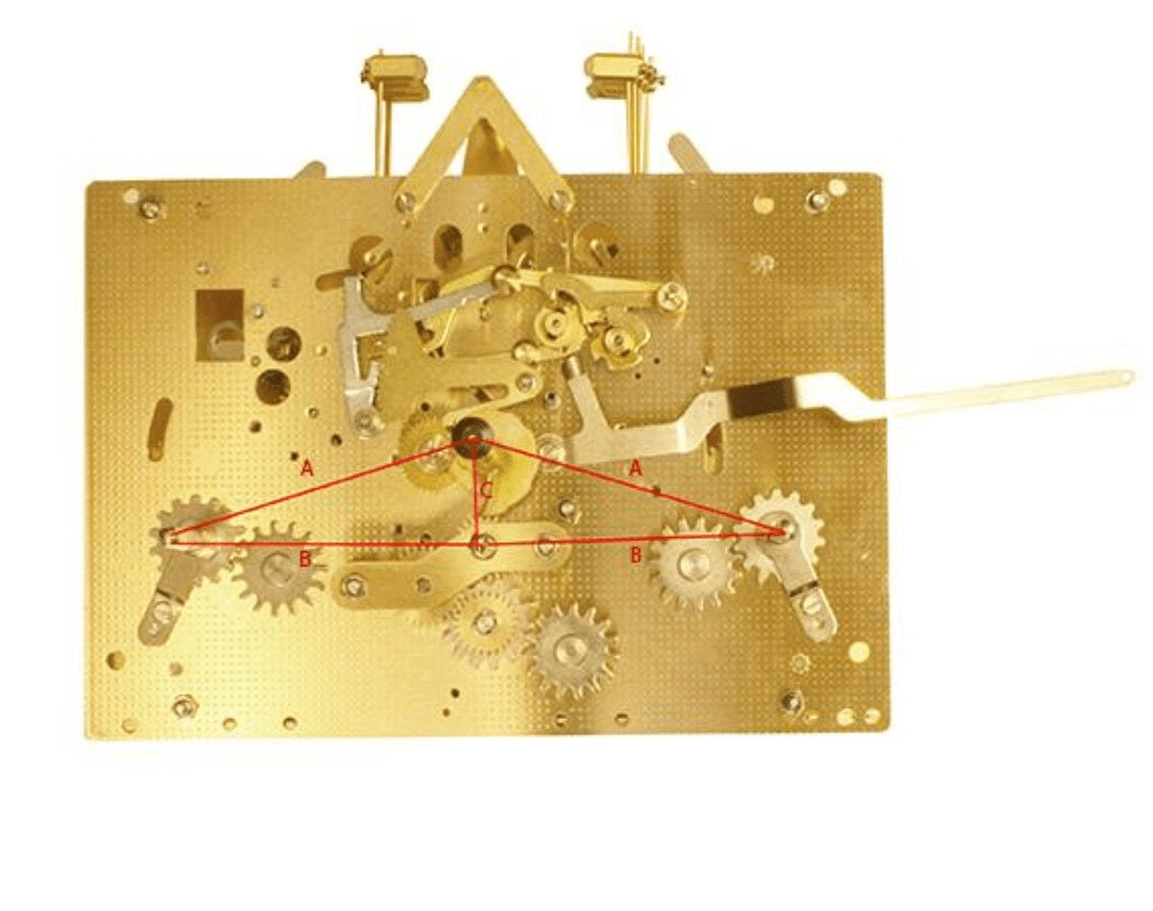 Movement - Hermle Clock Movement 1161-850 With 94 Or 114cm Straight*