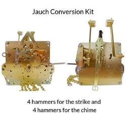 Movement - J-64 Jauch Conversion Movement Mechanism Kit For Jauch Grandfather - Unit Conversion To Hermle 451-050H.84 Westminster Chime