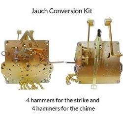 Movement - J-78 Jauch Conversion Movement Mechanism Kit For Jauch Grandfather - Unit Conversion To Hermle 451-053H.94 Westminster Chime