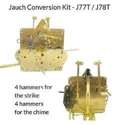 Movement - J-78T Jauch Conversion Movement Mechanism Kit For Jauch Grandfather - Unit Conversion To Hermle 1151-050.94cm Triple Chime