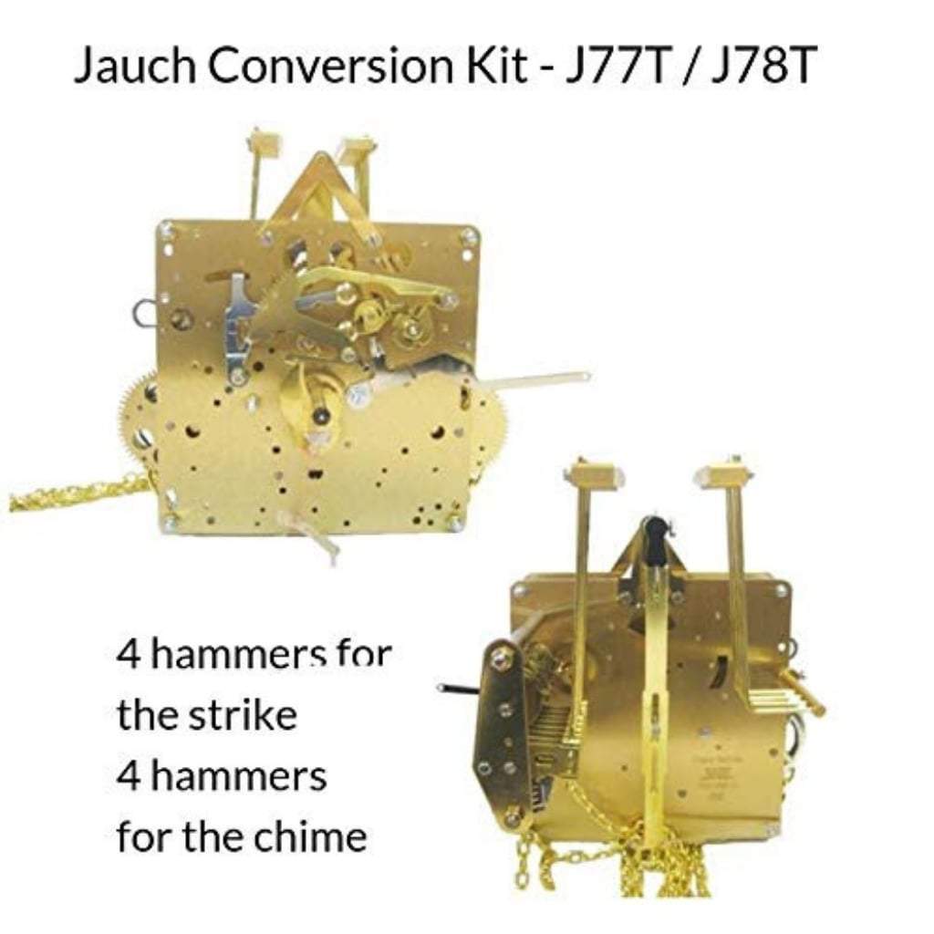 Movement - J-78T Jauch Conversion Movement Mechanism Kit For Jauch Grandfather - Unit Conversion To Hermle 1151-050.94cm Triple Chime